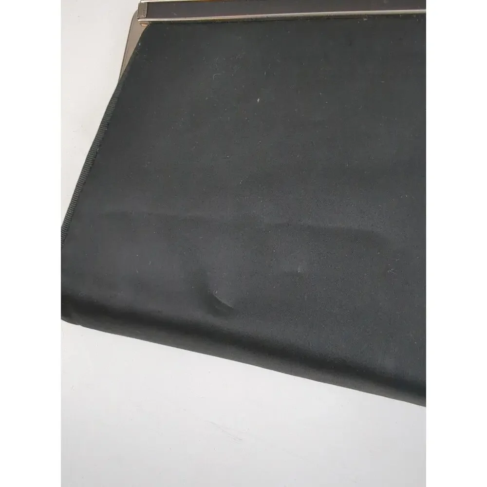 Elegant Black Clutch with Silver Accents - Picture 4 of 10